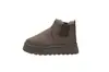 Botas de inverno femininas de veludo plus size com sola grossa e plataforma, cano curto, modelo slip-on, quentinhas e de algodão, diversas cores disponíveis.
