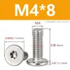 Parafusos Torx de Aço Inoxidável 304 Parafusos de Cabeça Chata Grande Cabeça Chata Fina Parafusos Antifurto M2M3M4M5M6M8