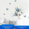 Oem/Odm personalizado exportação aquarela azul borboleta flor sala de estar e quarto adesivo de parede removível Fx-D39