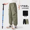 Fábrica de Origen Pantalones Funcionales Cortavientos Paracaidista para Niños Estilo Primavera/Otoño Amigables con la Piel Resistentes al Desgaste Pantalones de Montañismo Pantalones de Trabajo Multibolsillos