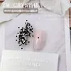 K9 Nuevos Strass Redondos Negro Mate Super Brillantes para Uñas, Strass Triturados, Strass Apilados, Rellenos de Strass, Strass Negro para Uñas de Corte 33