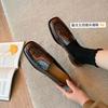 Producción durante todo el año~ Zapatos Planos Maillard de Boca Ancha Individuales 2026 Mocasines Marrones de Cuero con Punta Redonda, Ahora en Stock y Muy Recomendados