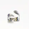 Suministro de comercio exterior transfronterizo, hebilla de servilleta de aleación de hoja chapada en oro, anillo de servilleta de hoja, anillo de servilleta de pluma