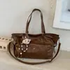 Bolsa Casual Retro de Gran Capacidad, Bolso Tote de Moda con Nueva Textura, Bolso de Hombro de Gran Capacidad para Mujer Invierno 2025
