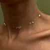 Collar con Cuentas Reveladoras de Hielo Frío Pendientes Diseño de Nicho Estilo Normcore Collar de Gota de Agua de Gama Alta Gotas de Rocío Matutino