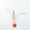 Juguete Popular para Gatos Transfronterizo, Pelota Saltarina con Plumas para Autoentretenimiento y Alivio del Aburrimiento, Pelota Interactiva para Lanzar, Nuevo Juguete para Mascotas al por Mayor