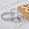 Molde de corte redondo para spot com furo Círculo para torre de queijo mousse francesa Círculo para torta Círculo para bolo redondo