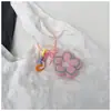 Bolsa de Ombro Plissada com Bolhas de Flores Fofa Grande Capacidade Leve Simples para o Dia a Dia Feminina Pequena Fresca e Doce Bolsa de Mão