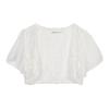 Cárdigan de encaje para mujer, novedad de verano, chaqueta tipo chal de gasa corta que combina con todo, falda a juego de talla grande, chaleco