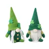 Nova Boneca Rudolph Dia da Mentira Boneca Chapéu Verde Velho Sem Rosto Folha Verde Decoração de Feriado