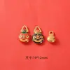 Accesorios de lingote de oro estilo chino, color dorado que no se decolora, estilo antiguo, colgantes, pulseras, collares, joyería hecha a mano para DIY, venta al por mayor