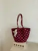 Bolso tote de gran capacidad, moderno y único para mujer, nuevo y elegante bolso de hombro de verano 2026, bolso cubo de lunares para ir al trabajo