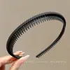 Diadema Negra con Dientes para Lavado de Cara y Maquillaje, Nuevo Estilo 2026 para Mujer, Antideslizante, No se Cae, Pinza para el Cabello