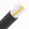 Cabo de bainha Yuanhua de 23 condutores ZC-RVV23 * 0,5 mm² para painel de distribuição, linha de alimentação, transmissão de sinal de controle, cabo flexível