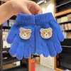 Guantes de Invierno para Bebé Otoño e Invierno de Lana Lindos para Niños y Niñas de Punto Cálidos Guantes para Niños Guantes de Dibujos Animados Lote