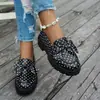 Sapatos femininos casuais de tamanho grande, novos, com bolinhas, em estoque 2026, laço, transfronteiriço, primavera, atacado