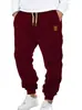 Pantalones deportivos casuales para hombre transfronterizos con cordón, nuevo estilo europeo y americano de Amazon, pantalones largos holgados de color liso, pantalones apilados con puños para primavera y otoño