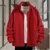 Otoño 2024 Nuevo Ropa de Felpa Cálida para el Frío Versátil Chaqueta Casual Abrigo Marca de Moda Abrigo para Hombres Jóvenes y de Edad Media