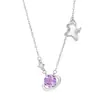 Collar con Pendientes de Caballo de la Suerte de Cristal Blanco Natural Original Plata de Ley S925 Planeta Piedra Natural Caballo del Zodiaco Juego de Joyas