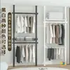 Perchero de piso a techo, Tendedero de balcón, Colgador de ropa telescópico sin taladro, Sencillo para ropa de dormitorio en casa