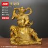 Adornos de Latón de Wang Lingguan Rey Fuego Shan Protege Dios Fa Zun para Sala de Estar Escritorio del Hogar Adornos Completamente de Cobre Regalo