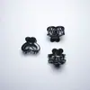 2,5 Lote Cor Preto Coração Vazio Mini Presilha de Garra Infantil Grampo de Cabelo Desenho Animado Fofo Acessórios de Cabelo para Menina