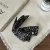 Pinza de plátano con lazo floral de estilo suave para mujeres, clip vertical para fijar coleta alta, pasador de pelo, pinza de pelo de temperamento estilo coreano, accesorios para el cabello