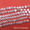 Estrella Blanca de Cinco Puntas Barroca Irregular Agujero Recto Perlas de Imitación Cuentas Estrella Plástico Cuentas Sueltas Accesorios para Joyería DIY