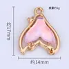 Pingente Cauda de Peixe Sereia Criativo Transfronteiriço Acessórios DIY Liga Galvanizada Pulseira Colar de Pingente Único Venda Direta de Fábrica