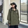 Chaqueta Exterior de Primavera y Otoño para Hombres y Mujeres, Chaqueta de Montañismo de una Sola Capa a Prueba de Viento e Impermeable con Forro de Piel Desmontable, Moderna y Ligera
