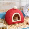 Nido de Hámster Más Vendido para Año Nuevo, Nido Estilo Yurta para Mascotas Pequeñas, Nido para Hámster y Chinchilla, Nido para Ardilla y Mascotas Pequeñas, Nido Cálido para Hámster