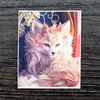 Pintura Thangka Dorada Semi-Pintada a Mano al por Mayor Núcleo Zorro Hada Zorro de Nueve Colas Changming Vida Pasada y Vida Presente Lienzo Thangka Se Puede Personalizar
