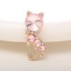 Nuevos Zapatos de Agujeros DIY Gato de Cristal Accesorios de Joyería Color AB Corazón Flores Flor de Cinco Pétalos Funda para Teléfono Móvil Pegatinas de Belleza