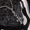 Collar con Colgante de Cruz Estilo Harajuku Hip Hop Marca de Moda ins Celebridad de Internet Transmisiones en Vivo Explosiones Accesorios Estilo Frío Lote