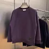 Sudadera Gruesa de Peso Pesado para Primavera y Otoño para Hombre 2024 Nuevo Diseño de Línea Cepillada Cuello Redondo Camiseta Interior Top Exterior para Hombre