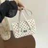 Bolso de axila estilo coreano, nuevo modelo de verano 2026, de nicho y elegante, casual y relajado, bolso pequeño cuadrado de un solo hombro con lunares