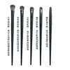 Conjunto de 10 pincéis de sombra de cerdas macias para maquiagem dos olhos, esfumar e aplicação de delineador, pincéis pequenos de detalhe para os olhos