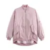 Stock Listo de Fábrica Comercio Exterior Ropa de Mujer al por Mayor 2025 Nuevo Holgado Estilo Americano Mono Chaqueta Chaqueta de Béisbol Abrigo Top