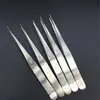 Pinça de Ponta Reta Aço Inoxidável 13cm Ferramentas de Reparo para Celular e Computador DIY Grampos Manuais Atacado