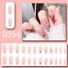 Use unha on-line celebridade ins manicure unha falsa patch cor mudando pêssego diamante decoração ponto diamante destacável dança noiva manicure