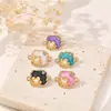 Colgante de flor de perla que gotea aceite para collar o pulsera DIY, accesorio de joyería, directo del fabricante, disponible para pedidos mixtos y ventas transfronterizas