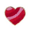 Patch de Bordado de Toalha de Coração para o Dia dos Namorados Etiqueta de Tecido DIY Patch para Acessórios de Roupa Patch Termocolante Bordado