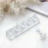 Unhas Postiças Não Magnéticas, Efeito Olho de Gato, Alta Transparência, Base Grossa de Acrílico para Treino Estilo Japonês, Unhas Postiças Usáveis Atacado