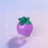 Simulación de paisaje en miniatura, bolsa sorpresa de frutas que brillan en la oscuridad, accesorios de decoración DIY con pegamento de crema temática de alimentos, figuras de resina para escritorio