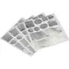 Benyida Cinta Adhesiva de Papel de Aluminio Engrosado para Reparación de Ollas Pegatina Adhesiva Impermeable para Reparación de Agujeros en Pared Interior de Refrigerador y Lavabo de Acero Inoxidable
