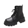 Botines Martin de Suela Gruesa Estilo Retro Británico para Mujer 2026 Nuevo Estilo Otoño/Invierno con Forro de Terciopelo Espeso Versátiles de Moda Botines Zapatos para Mujer