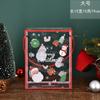 Caixa de doces de Natal Caixa de embalagem de frutas Pingan transparente portátil Barco de arroz glutinoso Biscoitos Nougat Flocos de neve Crocante Caixa