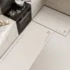 Juego de Felpudos Modernos Minimalistas para Cocina para Uso Doméstico, Limpiables, No Requieren Lavado, Resistentes al Aceite, Impermeables, Antideslizantes, Diseño Largo de Tira, Fácil de Limpiar