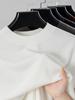 Verano Delgado para Hombre Estambre Lana Pura Manga Corta Negocios Casual Camiseta de Hombre Suéter Tejido de Lana Base