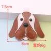 Llavero de Perro de Cuero Lindo Dibujo Animado Bulldog Francés Colgante para Bolso Accesorio Pequeño Regalo Adorno Colgante Creativo